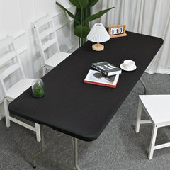Solid Spandex Table Cover Elastic Polyester Tablecloth