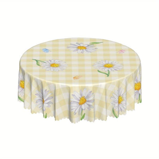 Waterproof Floral Tablecloth for Home Kitchen and Party