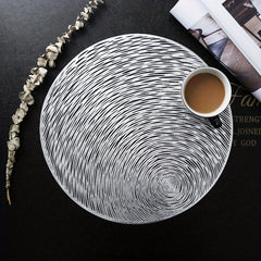 Lace Bronzing Placemat Coasters Hollow Out Marble Table Mat Home Decor