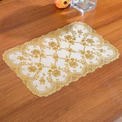 Plastic Placemats Square Dining Table Pads European Style Minimalist