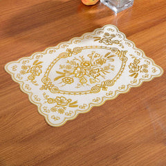 Plastic Placemats Square Dining Table Pads European Style Minimalist