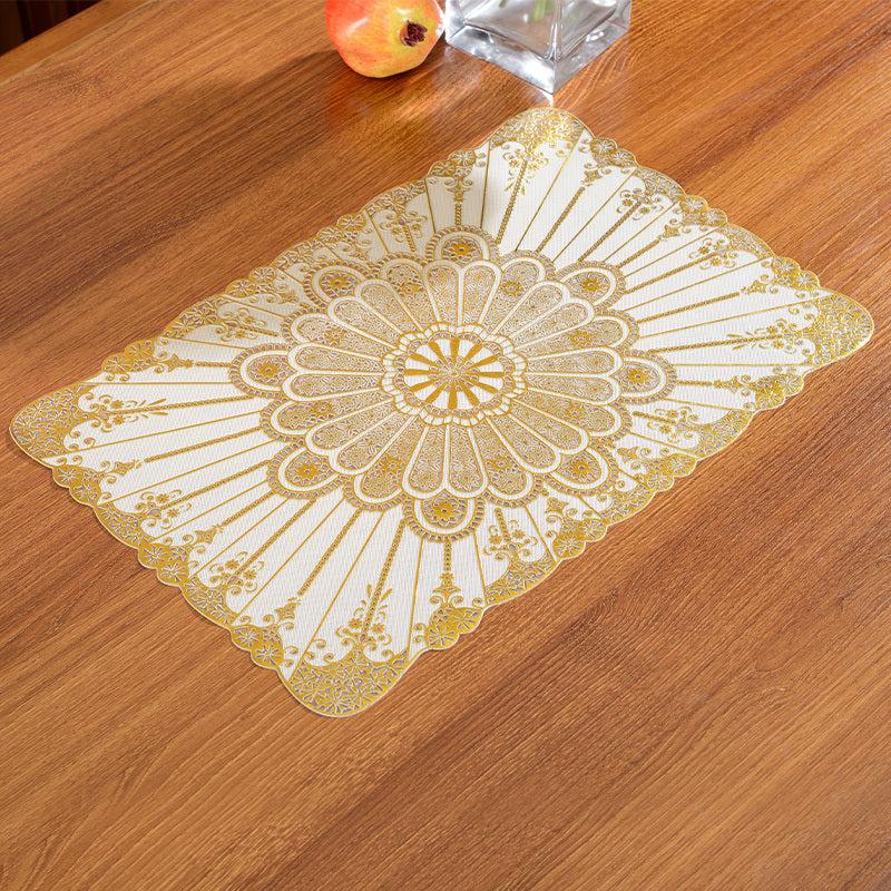 Plastic Placemats Square Dining Table Pads European Style Minimalist