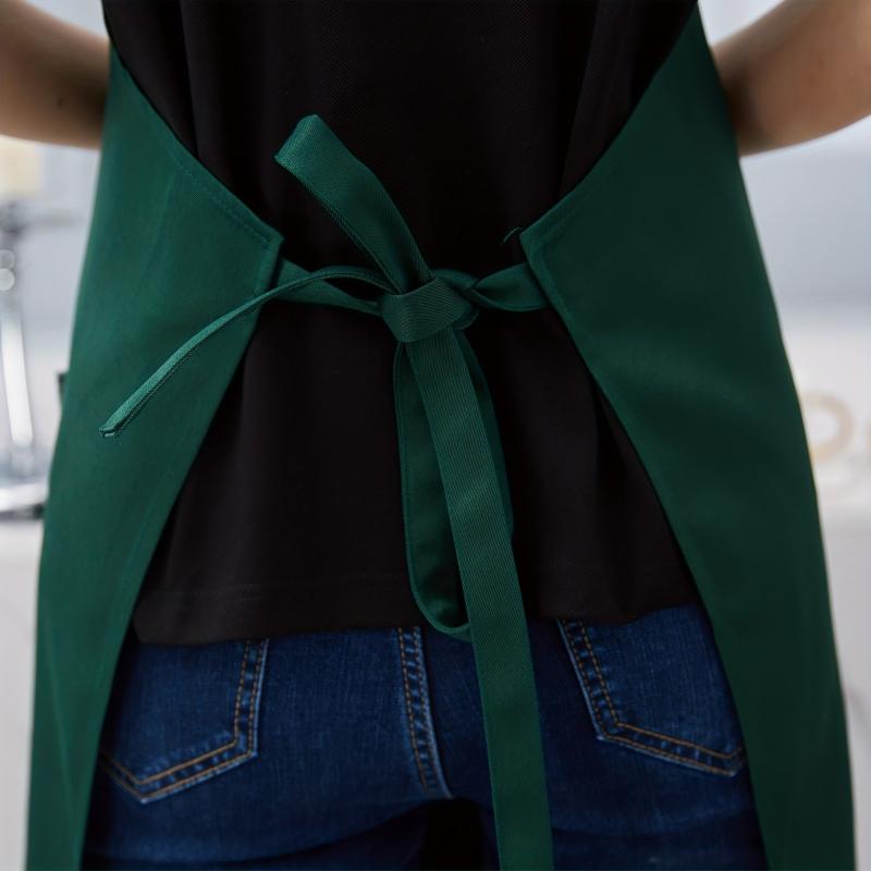 Polyester Apron Unisex Adjustable Cooking Apron Catering Sleeveless