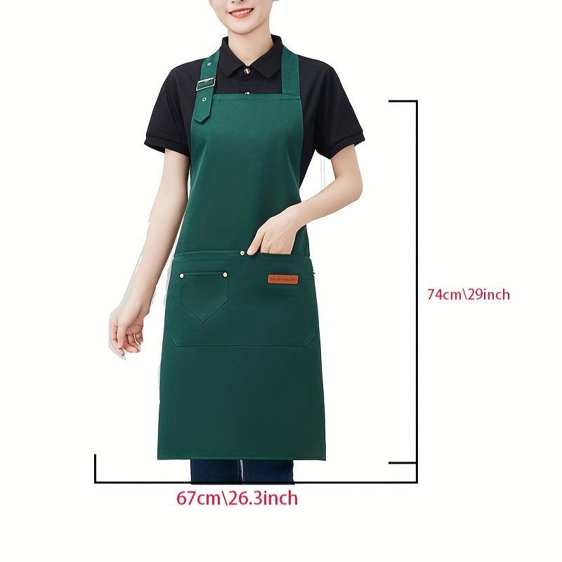 Polyester Apron Unisex Adjustable Cooking Apron Catering Sleeveless