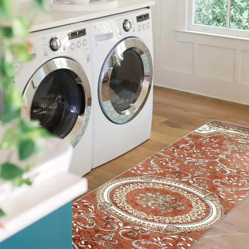 Vintage Floral 2'X10' Kitchen Rug Soft Laundry Room Oriental Hallway Rug