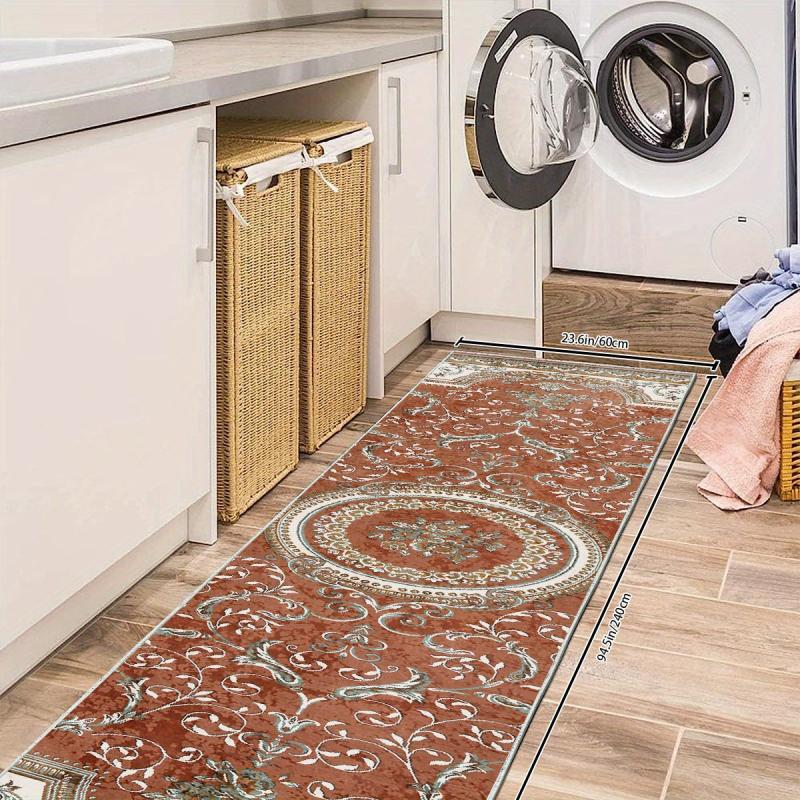 Vintage Floral 2'X10' Kitchen Rug Soft Laundry Room Oriental Hallway Rug