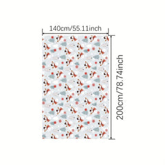 Polyester Merry Christmas Tablecloth Snowman Christmas Tree Design
