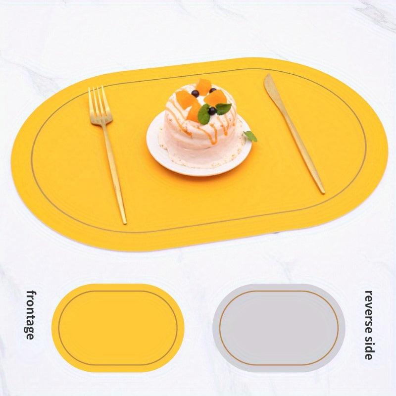 Waterproof Leather Placemat for Tea Ware and Kitchen Gadgets