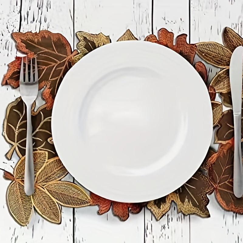 4pcs Modern Floral Tea Plate Placemats Creative Tablemats for Home Decor