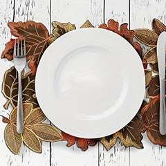 4pcs Modern Floral Tea Plate Placemats Creative Tablemats for Home Decor