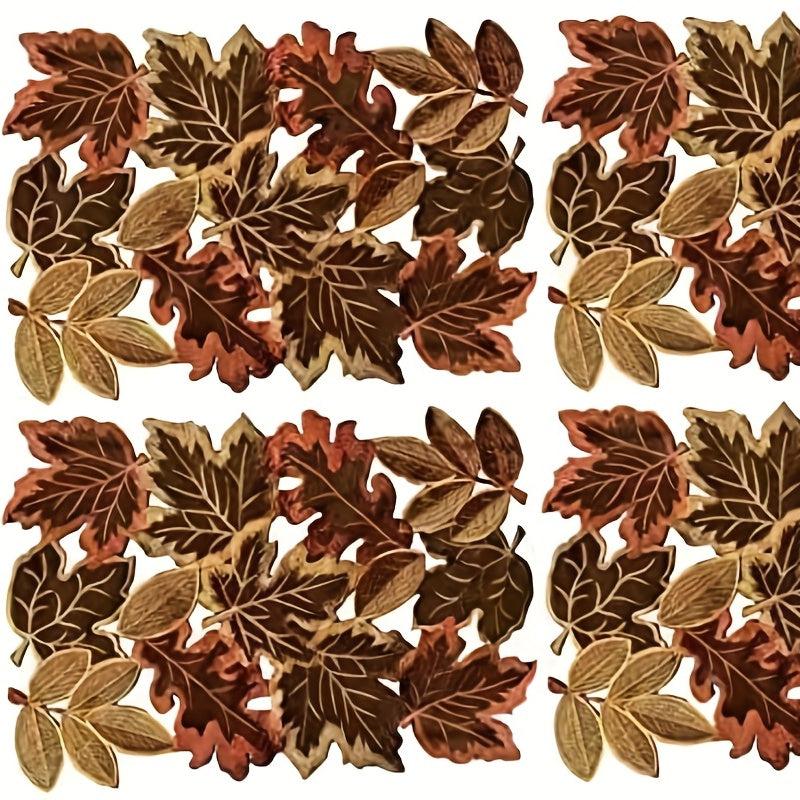 4pcs Modern Floral Tea Plate Placemats Creative Tablemats for Home Decor