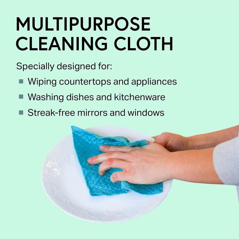 4pcs Reusable Dish Cloths Absorbent Hand Towels For Kitchen Washing Dishes 19x17