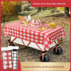 Waterproof Disposable Picnic Tablecloth Striped Plaid Pattern Home Decor