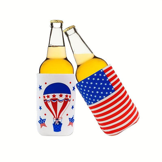 12pcs Pattern Insulated Beer Can Cooler Set for Various Events
