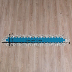 Polyester Lace Embroidered Table Runner Waterproof Holiday Decor