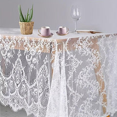 Vintage Lace Tablecloth 152x304.8cm Embroidery Anti-scalding Table Cover