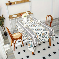 Bohemian Tablecloth Stain Resistant Waterproof - Perfect for Picnics Weddings