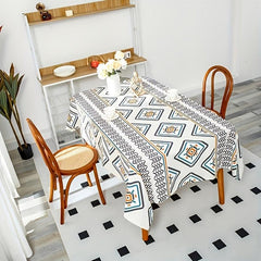 Bohemian Tablecloth Stain Resistant Waterproof - Perfect for Picnics Weddings