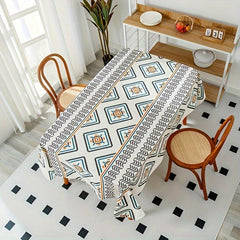 Bohemian Tablecloth Stain Resistant Waterproof - Perfect for Picnics Weddings