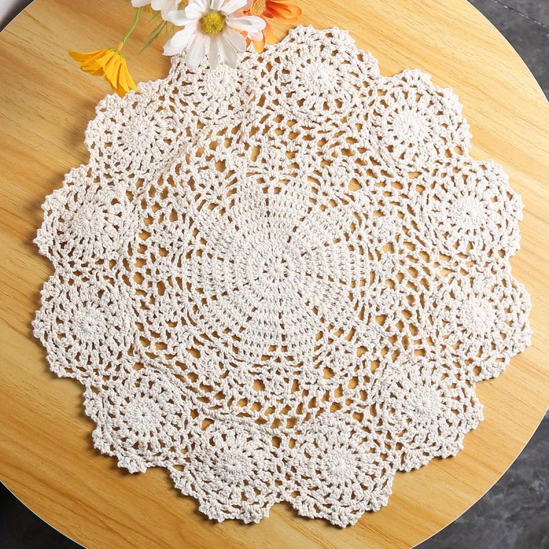 Large Crochet Placemat with Artistic Patterns - Table Decoration