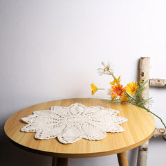 Large Crochet Placemat with Artistic Patterns - Table Decoration