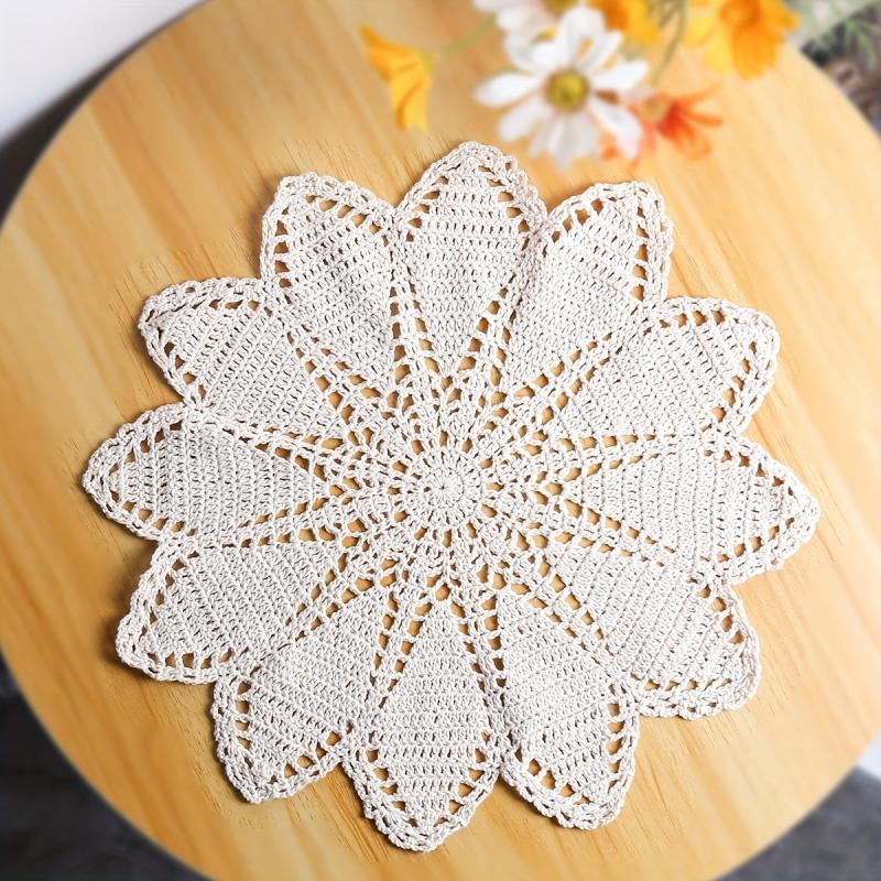 Large Crochet Placemat with Artistic Patterns - Table Decoration