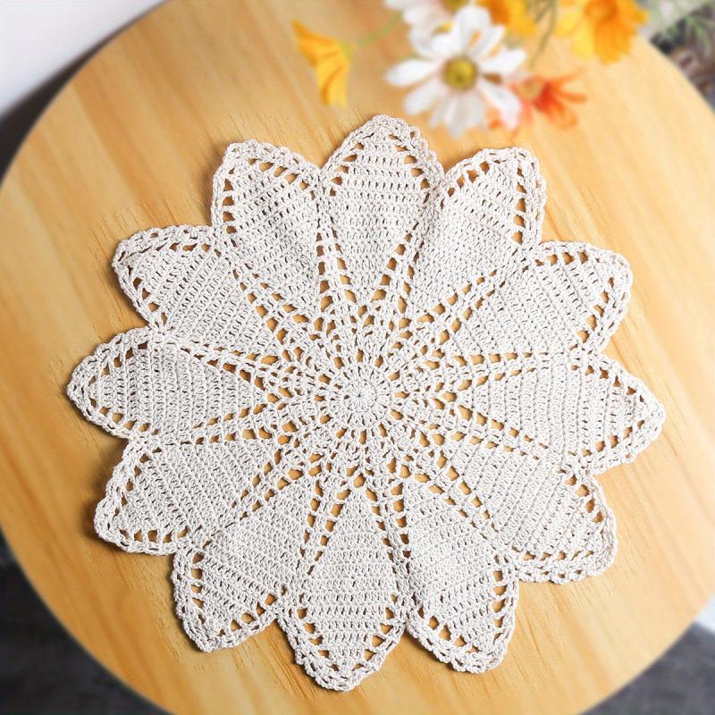 Large Crochet Placemat with Artistic Patterns - Table Decoration