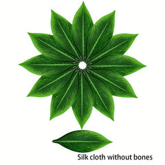 10pcs Polyester Placemats Artificial Palm Leaves Hawaiian Tropical Table Mats