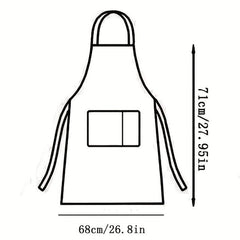 Waterproof Cartoon Cat Kitchen Apron for Home Cooking