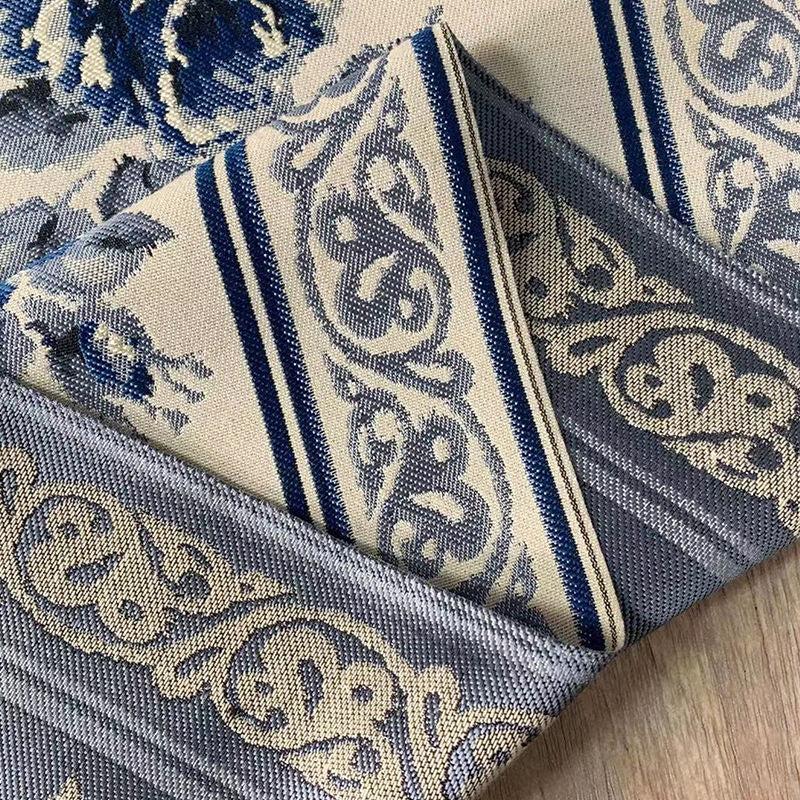 Chinese Ink Flower Tea Floral Table Cloth and Runner