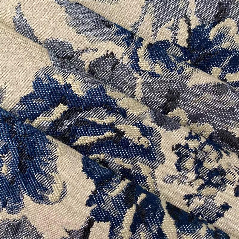 Chinese Ink Flower Tea Floral Table Cloth and Runner
