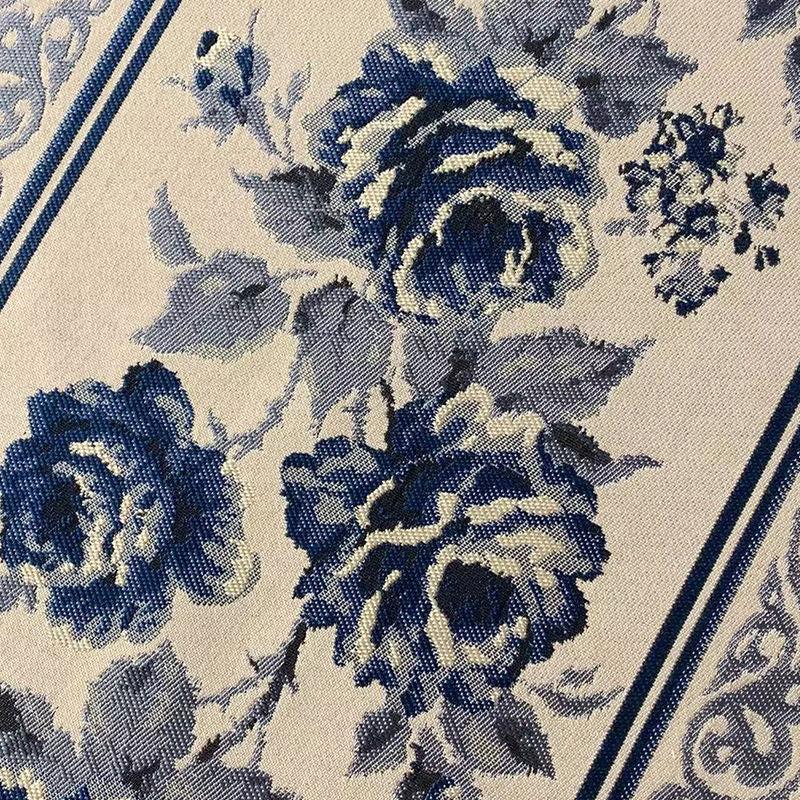 Chinese Ink Flower Tea Floral Table Cloth and Runner