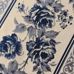 Chinese Ink Flower Tea Floral Table Cloth and Runner