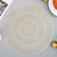 Round PVC Placemats Heat Insulation Mats Home Decoration