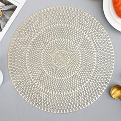 Round PVC Placemats Heat Insulation Mats Home Decoration
