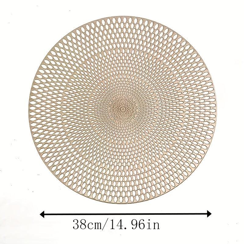 Round PVC Placemats Heat Insulation Mats Home Decoration