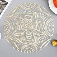 Round PVC Placemats Heat Insulation Mats Home Decoration