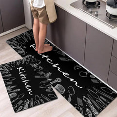 Soft Thickened Kitchen Mat Non-slip Waterproof