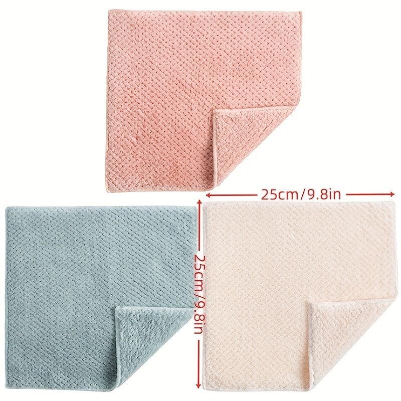 Absorbent Cleaning Cloth Coral Fleece Dishwashing Cloth
