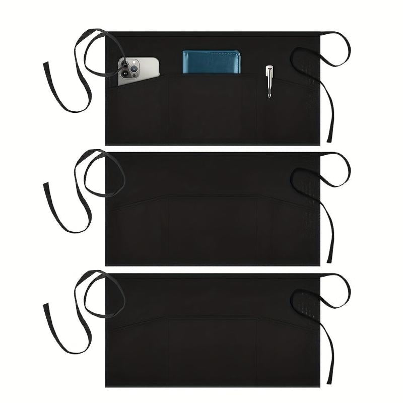 Polyester Apron Creative Waiter Apron Solid Half Body Apron Kitchen Supplies