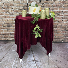 Round Velvet Tablecloth Table Cover For Weddings Parties Baby Showers And Events