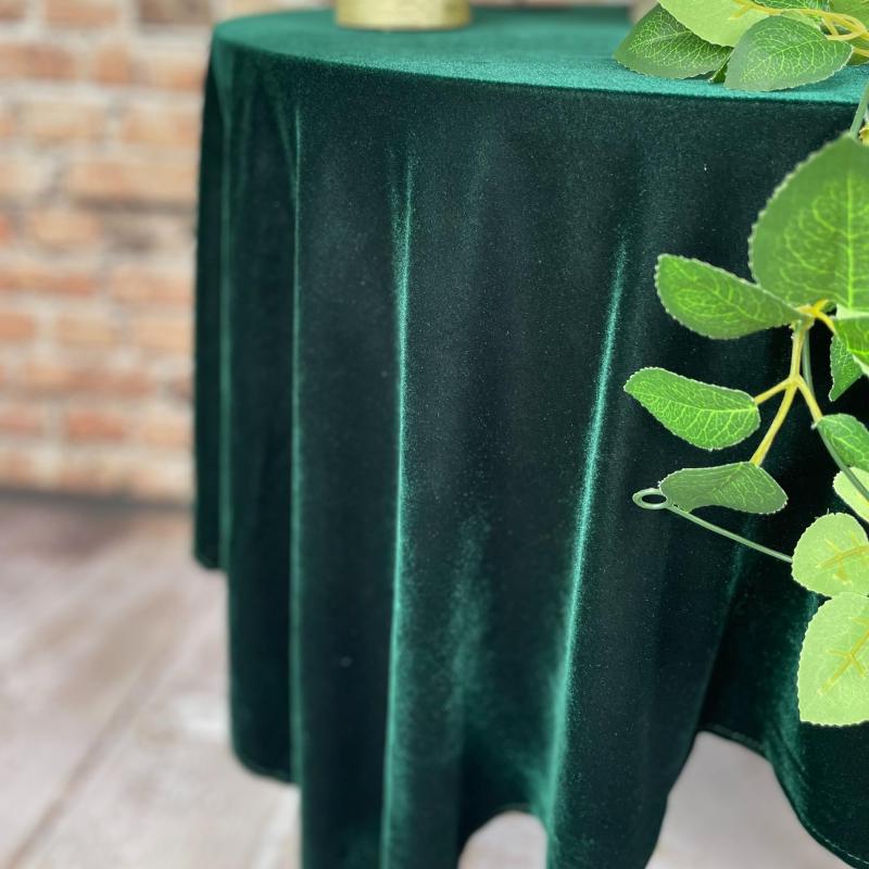 Round Velvet Tablecloth Table Cover For Weddings Parties Baby Showers And Events