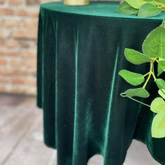 Round Velvet Tablecloth Table Cover For Weddings Parties Baby Showers And Events