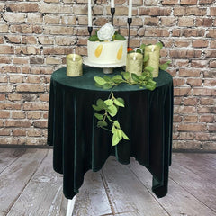 Round Velvet Tablecloth Table Cover For Weddings Parties Baby Showers And Events