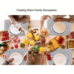 Non Slip Felt Placemat Set for Dining Table Decor