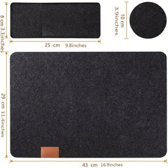 Non Slip Felt Placemat Set for Dining Table Decor
