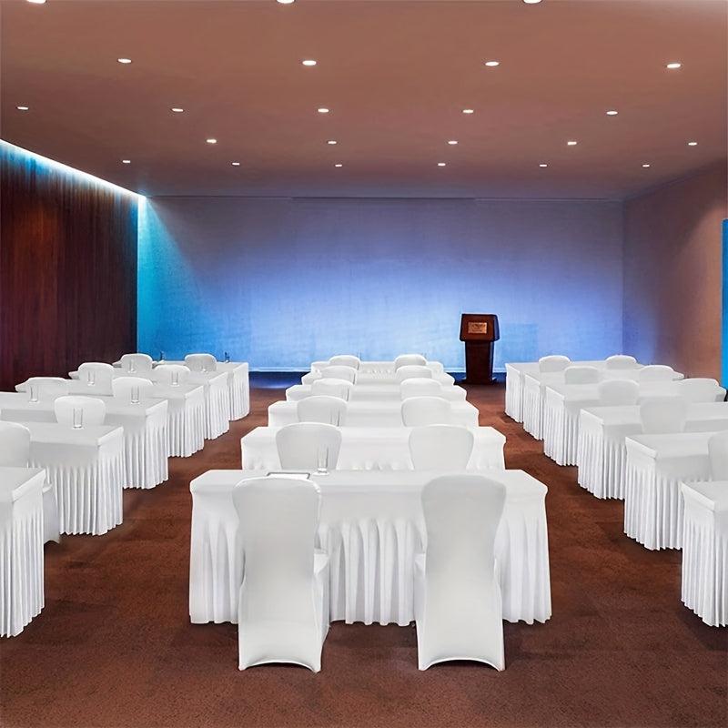 Polyester Elastic Table Cover All Inclusive Spandex Tablecloth