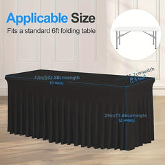 Polyester Elastic Table Cover All Inclusive Spandex Tablecloth