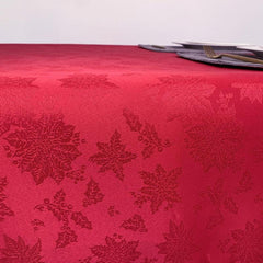 Polyester Tablecloth Christmas Fitted Tablecloth For Harvest Xmas Holiday Winter