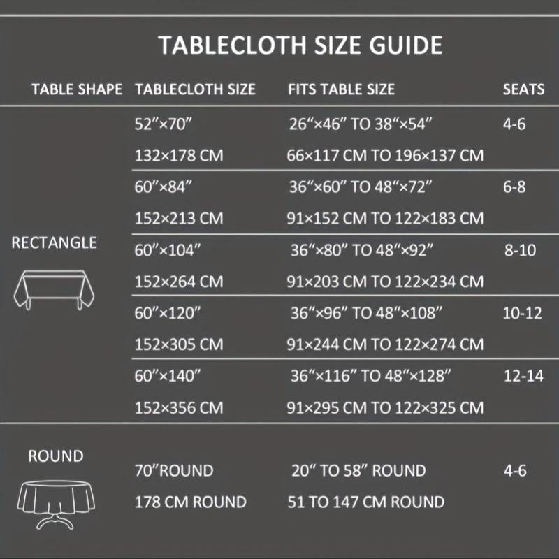 Polyester Tablecloth Christmas Fitted Tablecloth For Harvest Xmas Holiday Winter